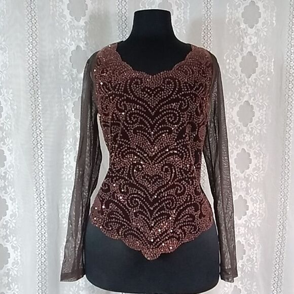MSK Tops - MSK Vintage Handmade Velvet  Blouses Size M